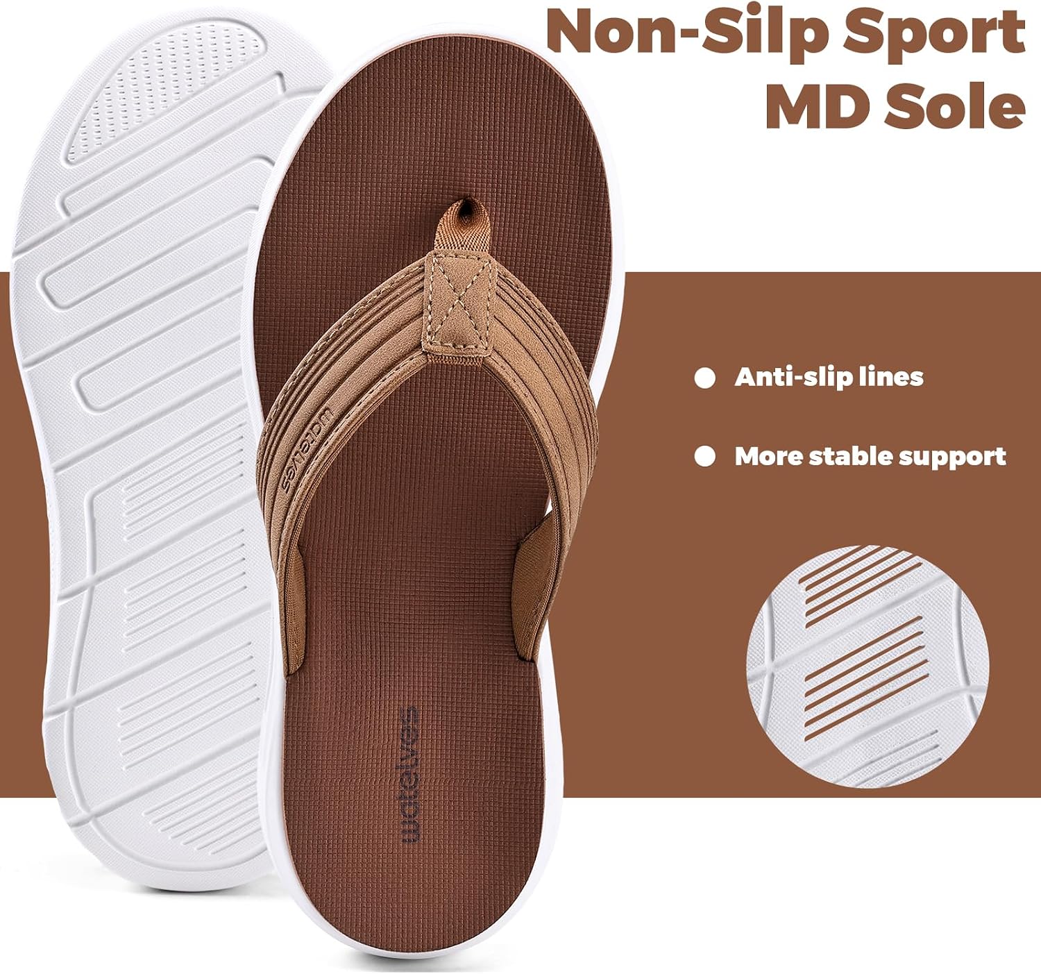 Detalle de WateLves Kids Flip-Flops with PU Straps