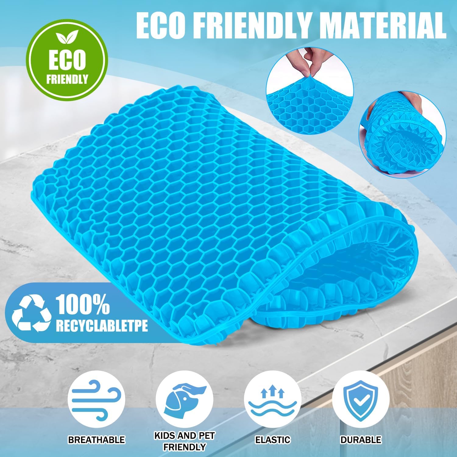 Thumbnail 3 de Vmingo Cojin de Gel para Silla Oficina 44 cm