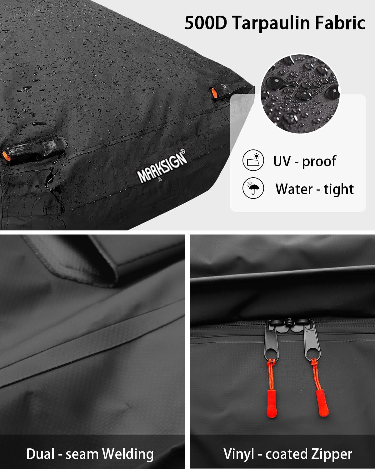Thumbnail 6 de MARKSIGN Truck Bed Bag (100% Waterproof) with Built-in Ratchet Tie-Down Straps, 26 Cubic Feet