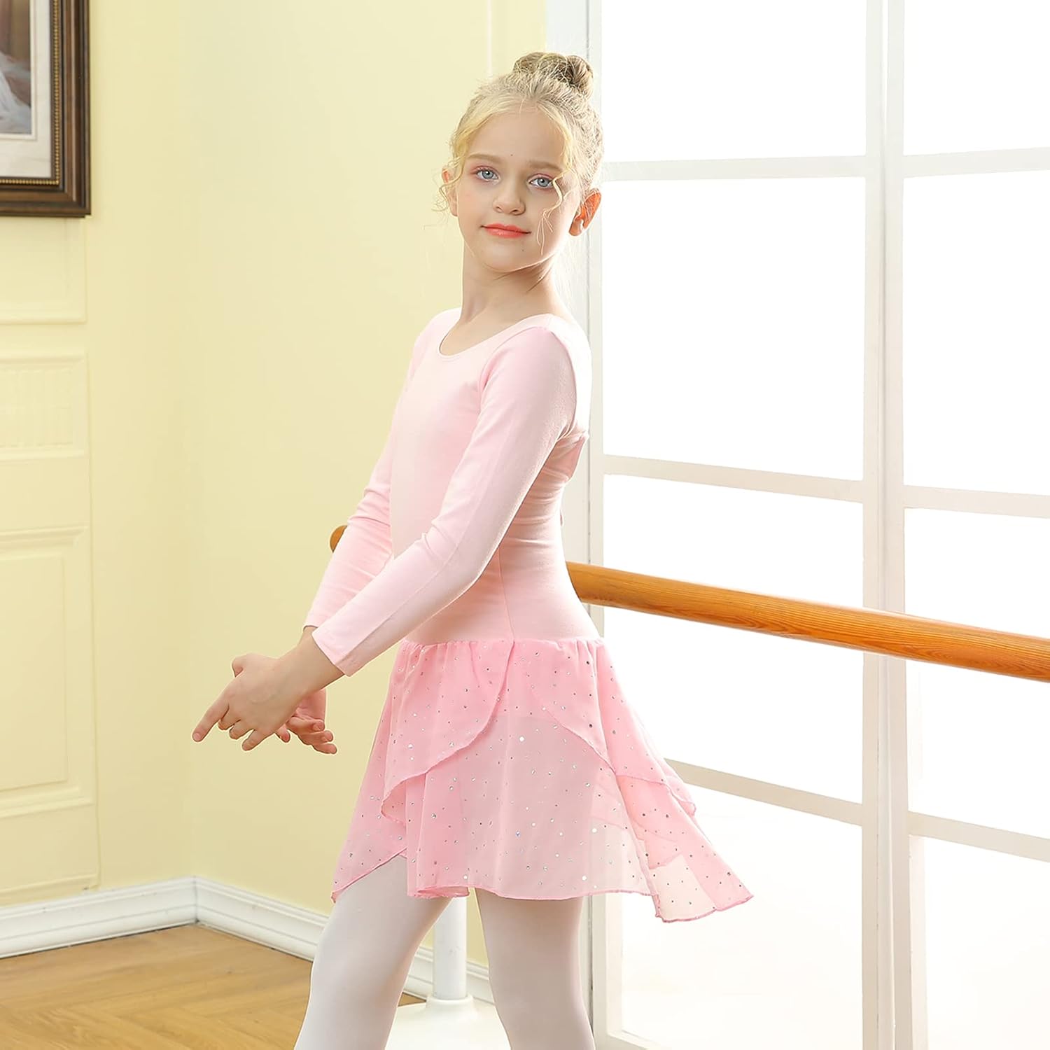 Detalle 2 de TUONROAD Girls Ballet Dress 3-10 Years