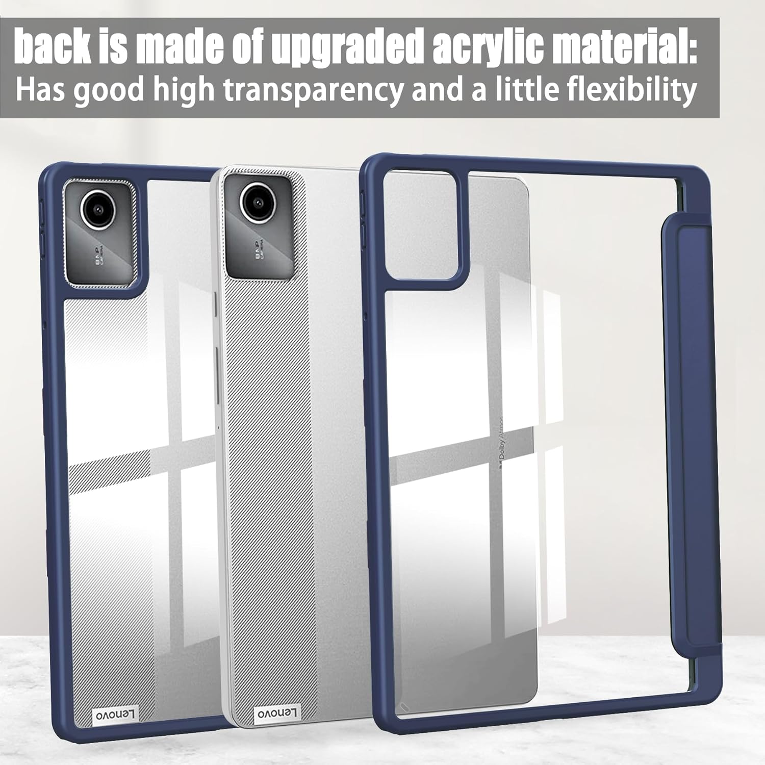 Thumbnail 6 de idudao Premium Hybrid Case for Lenovo Tab M11 TB330FU (11 inch, 2024) in Dark Blue