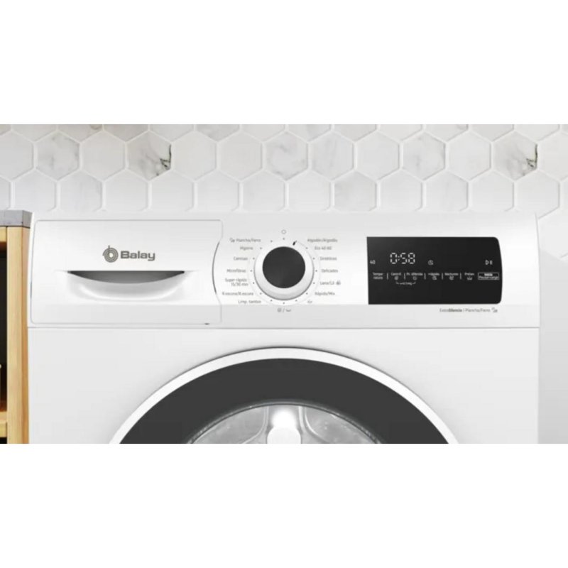 Detalle 2 de Balay 3TS385B: Lavadora de Carga Frontal 8 kg, 1400 rpm, ExtraSilencio