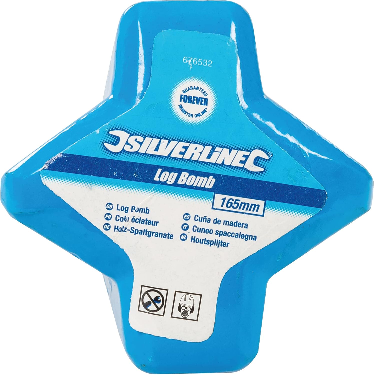 Detalle de Silverline 676532 Log Bomb Wood Splitter, Four-Way Head, 1.5 kg