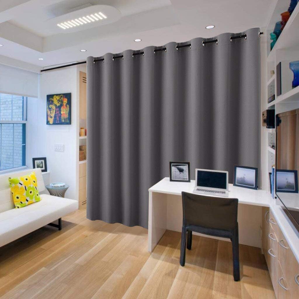 Thumbnail 1 de PONY DANCE Divider Curtain W180" x L96" Grey