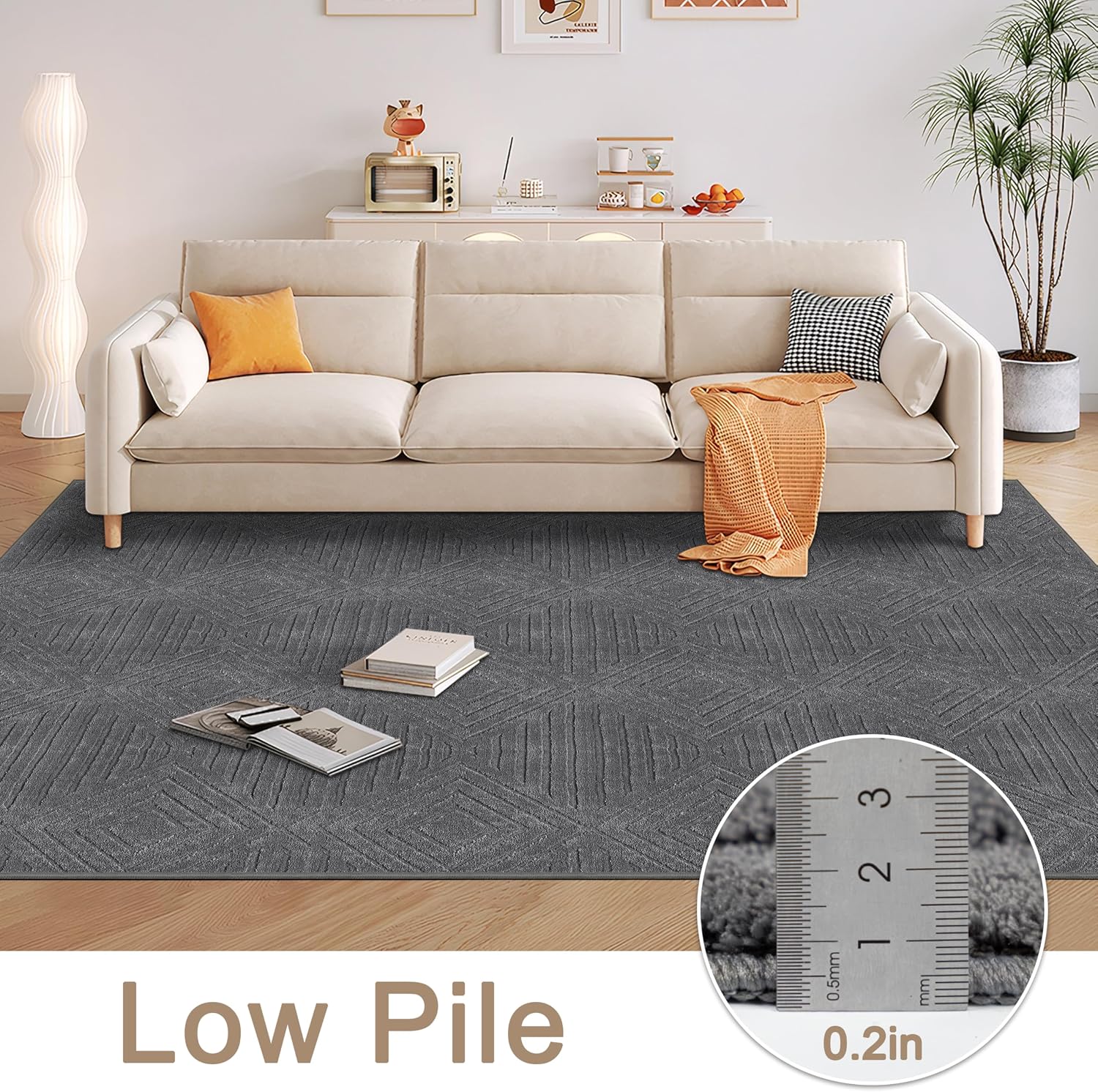 Detalle 2 de Capslapd Washable Rug 160 x 230cm
