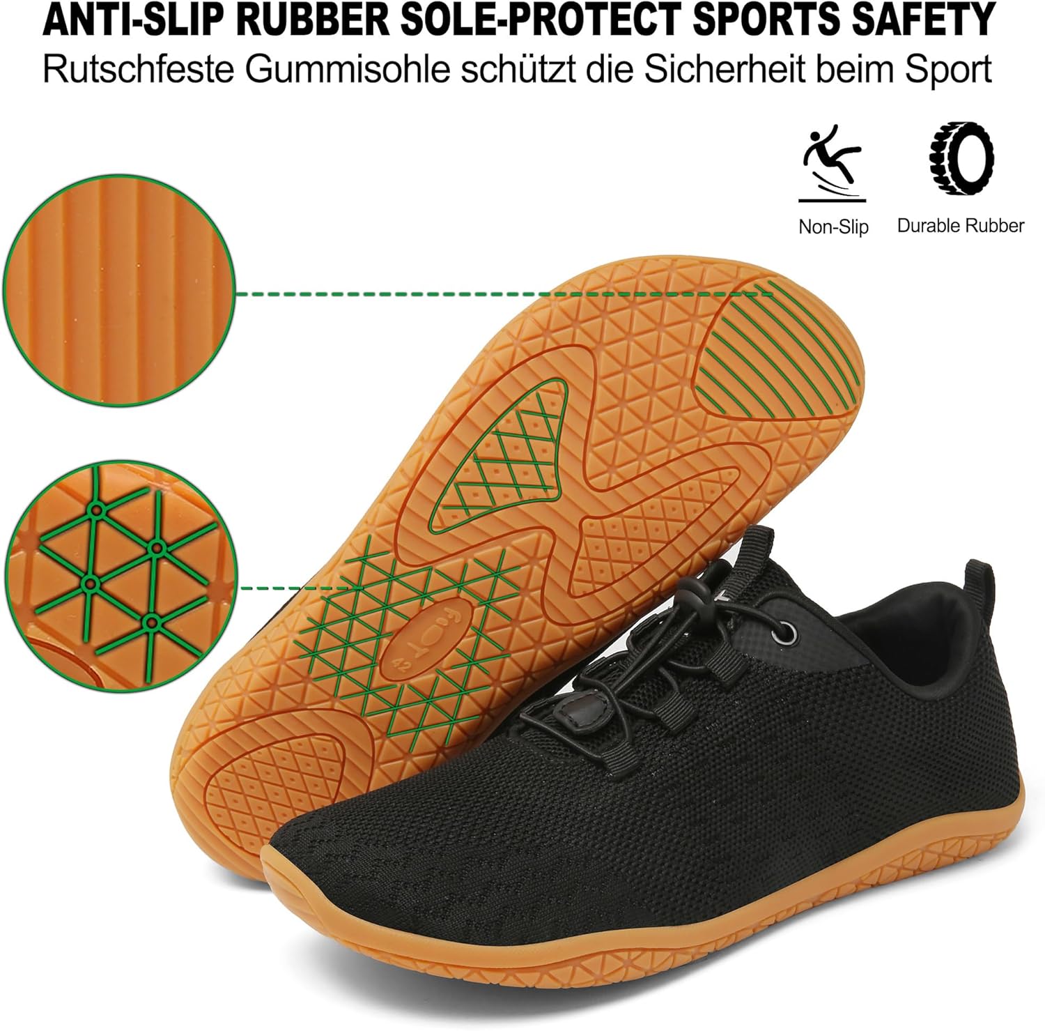 Thumbnail 3 de Geweo Barfußschuhe Herren/Damen Sommer – Atmungsaktiv, Zero-Drop, Extra Breiter Vorfuß