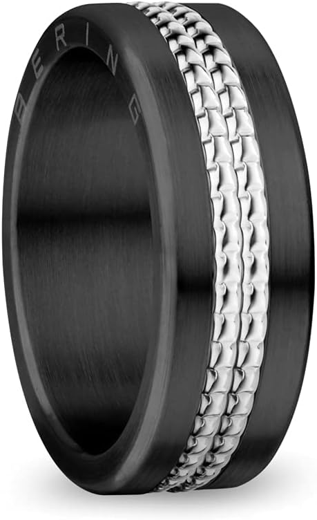 Thumbnail 4 de BERING Damen Ring noir – Arctic Symphony Collection, acier inoxydable 316L