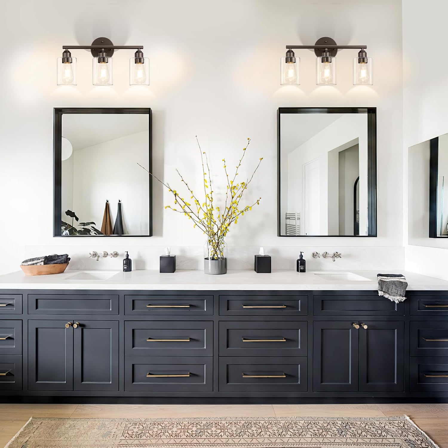Detalle de Percantis 3-Light Bathroom Vanity Light, 17.3-Inch