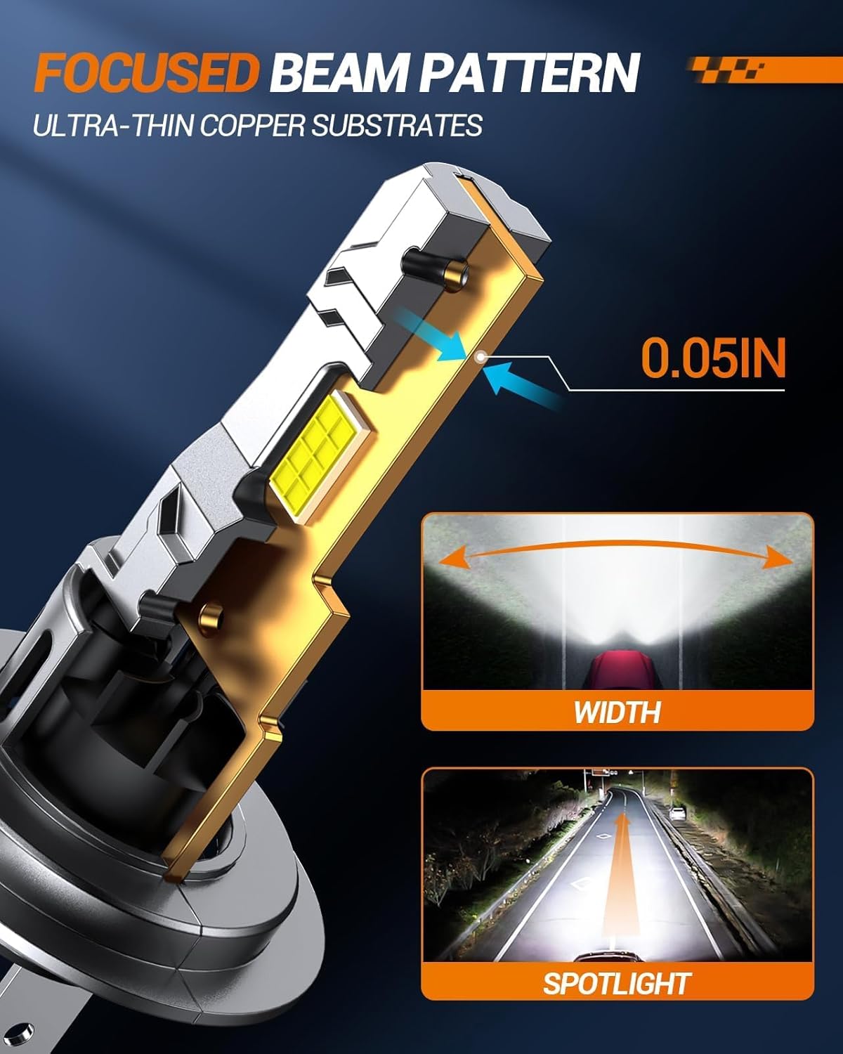 Thumbnail 6 de SEALIGHT S2S H7 LED – ampoules H7 6500K (pack 2) pour moto/ATV, install faciles