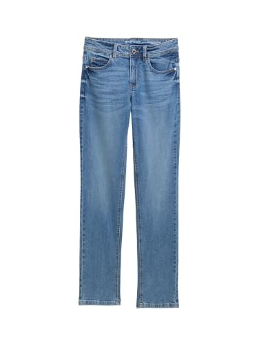 Detalle de TOM TAILOR TTALEXA Straight Jeans für Damen im Five-Pocket-Stil