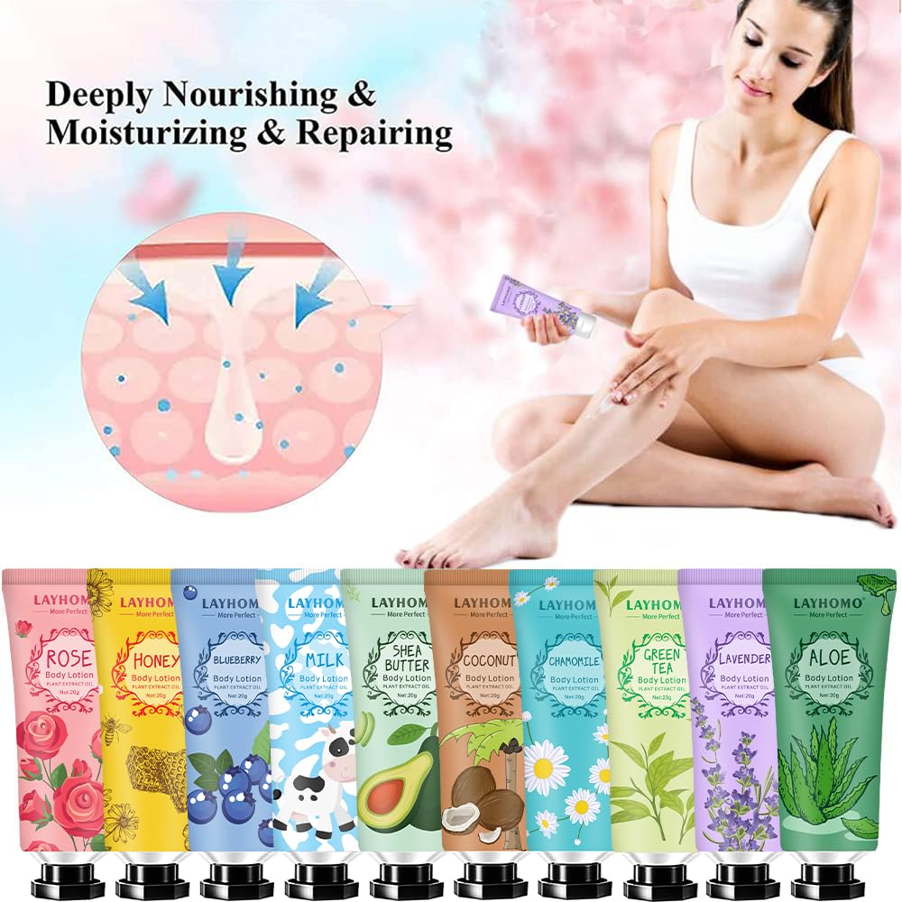 Thumbnail 5 de 20 Pack Mini Body Lotion Gift Set for Dry Skin – Travel-Sized, Shea Butter & 10 Fragrances
