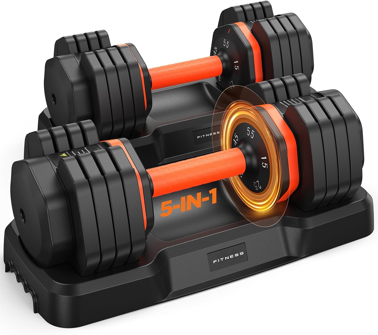 Detalle de Adjustable Dumbbell Set, 5-in-1