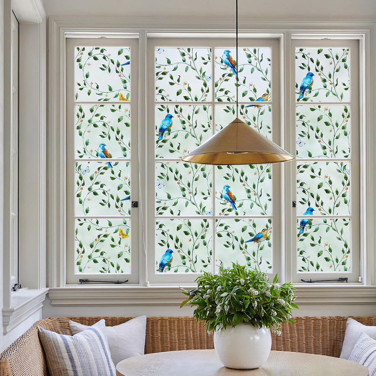 Thumbnail 3 de dktie Sichtschutzfolie Fensterfolie mit Vogel und Zweig, statisch haftend, 44,5 x 200 cm