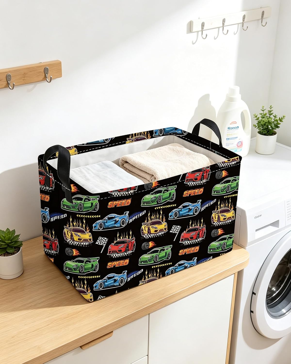 Detalle de Essme Kids Storage Basket, Linen and Cotton