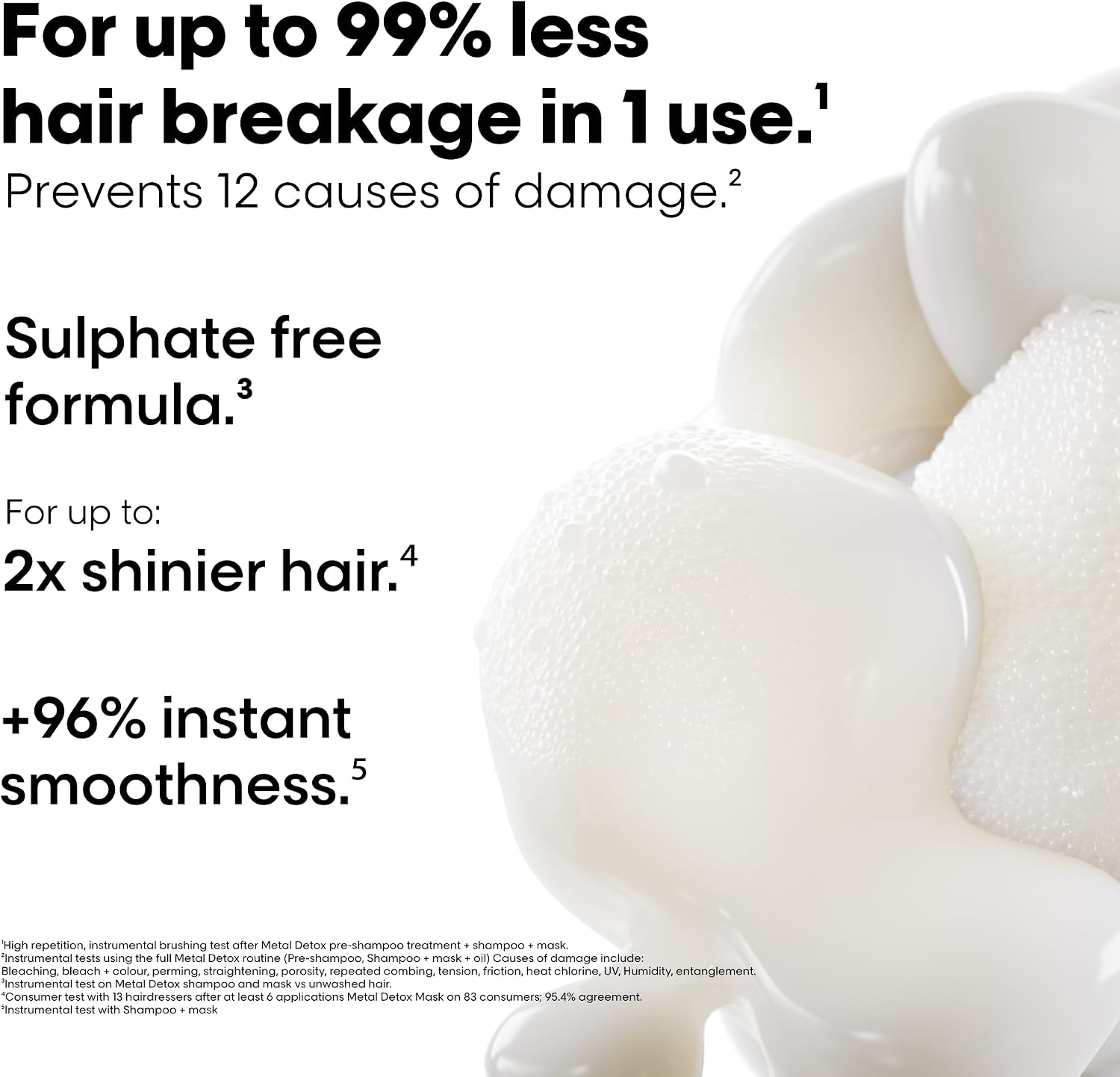 Detalle de L’Oréal Professionnel Metal Detox Clarifying Shampoo (Sulphate-Free, Vegan) – for damaged hair