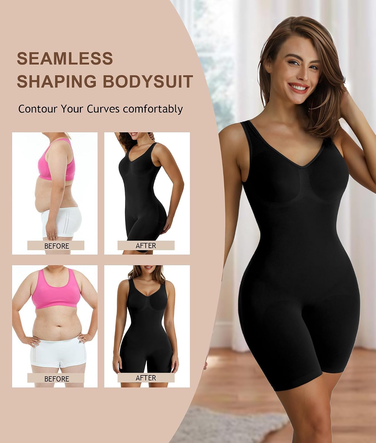 Thumbnail 2 de SHAPERX Bauchweg Body Shapewear für Damen