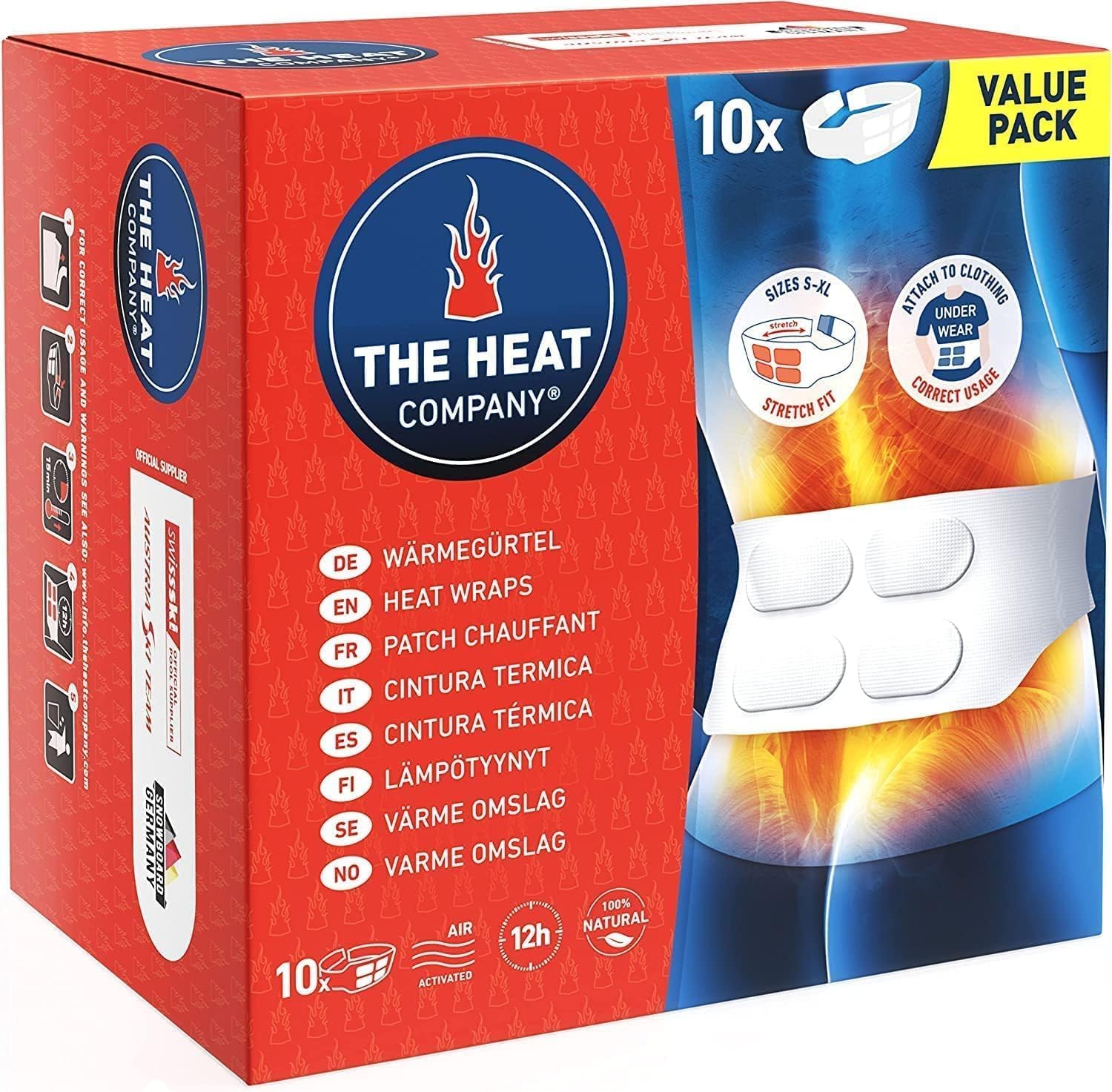 Detalle de THE HEAT COMPANY Cintura Termica 10 pezzi