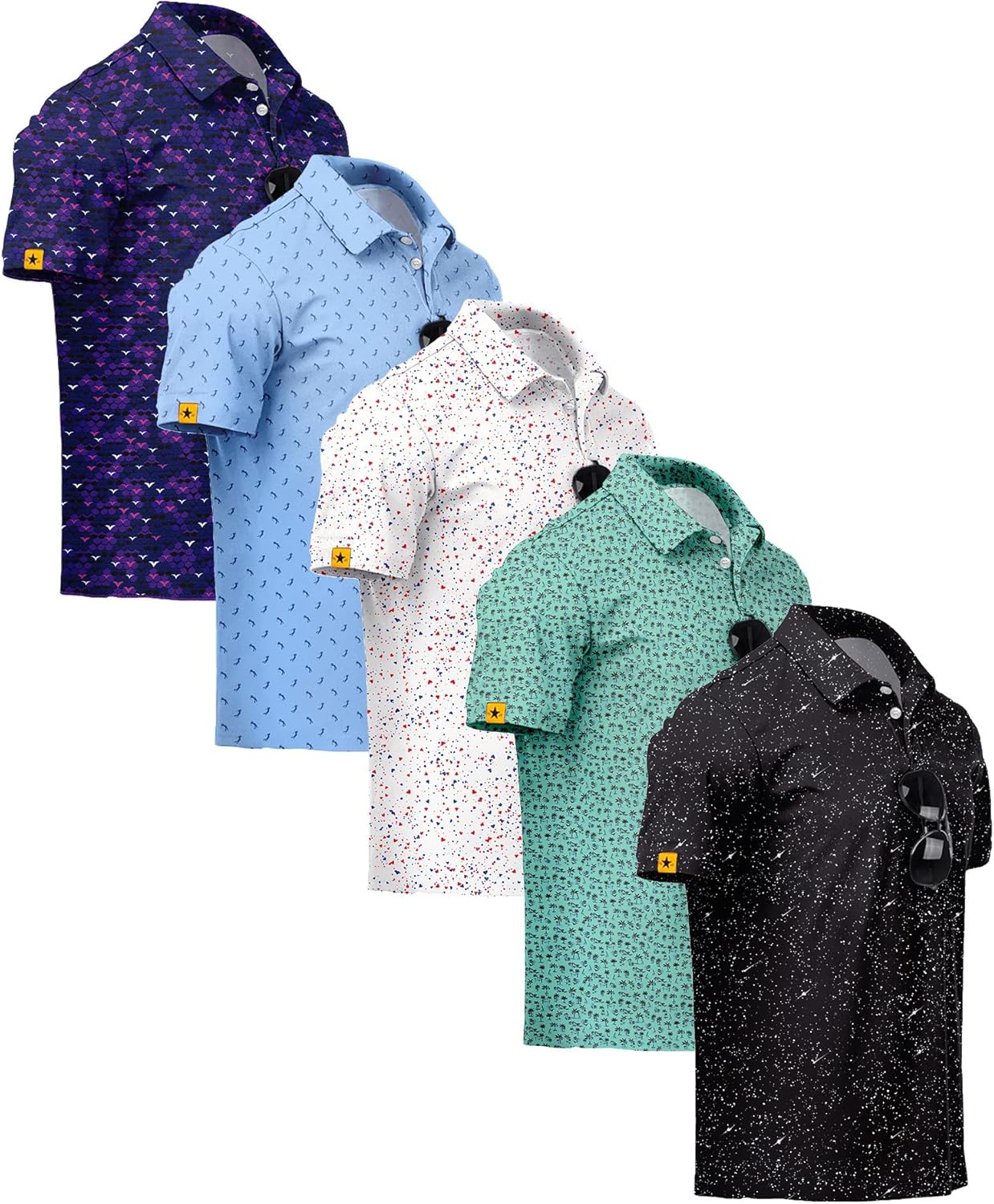 Thumbnail 6 de ZITY golf polo shirts 5 pack UPF 50+