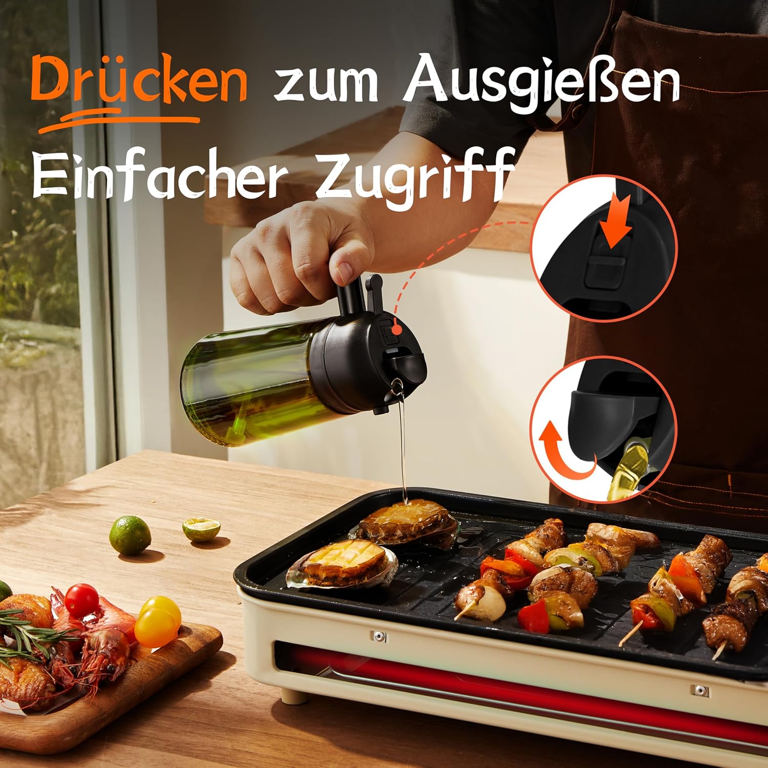 Detalle 2 de TrendPlain Ölsprüher 470 ml für Küche
