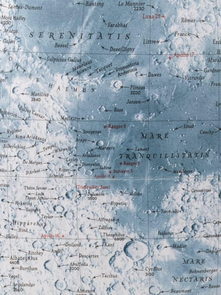 Thumbnail 2 de Tecnodidattica Mappamondo National Geographic Luna – Mappa Lunare Luminoso, Girevole e con Base in Alluminio