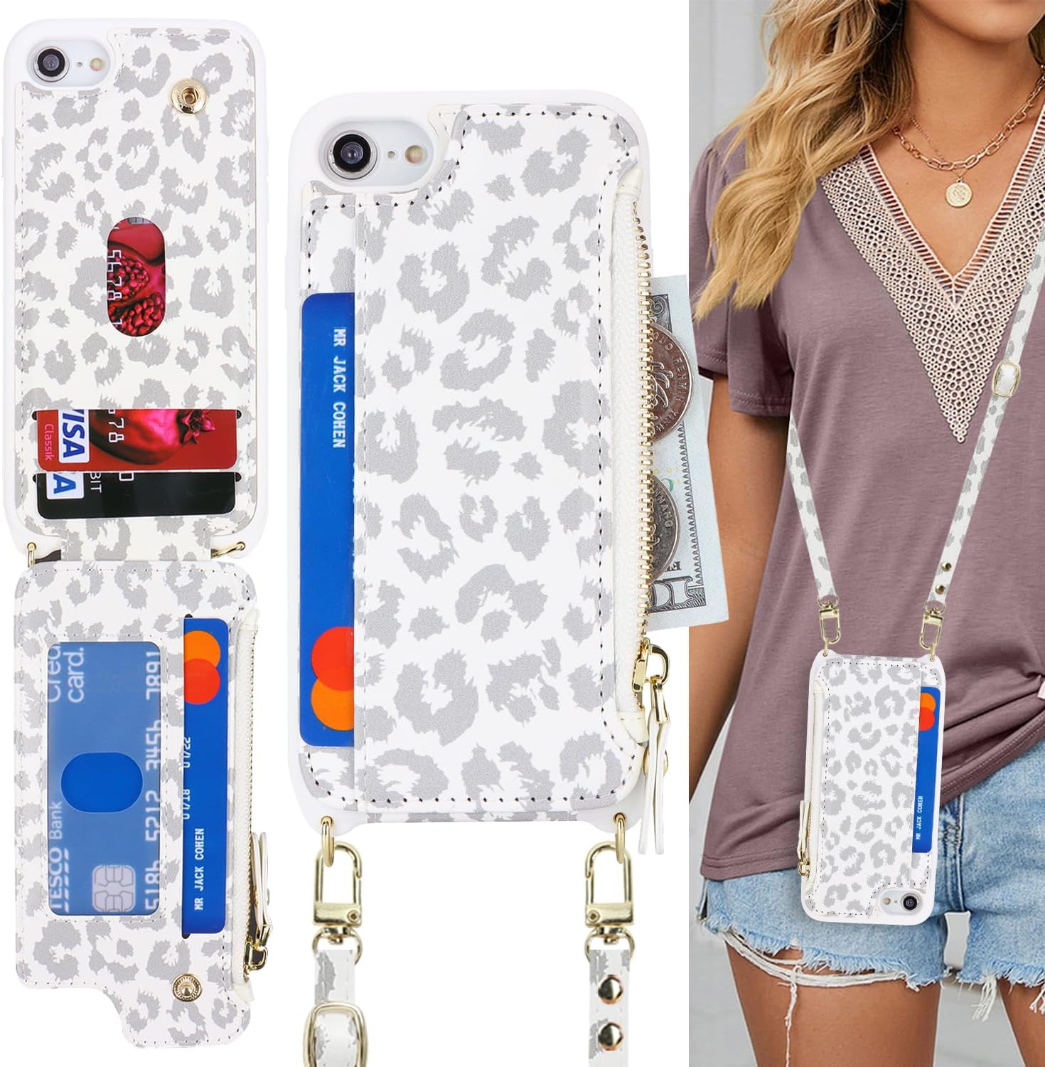 Detalle 1 de Cavor iPhone Wallet Case, PU Leather