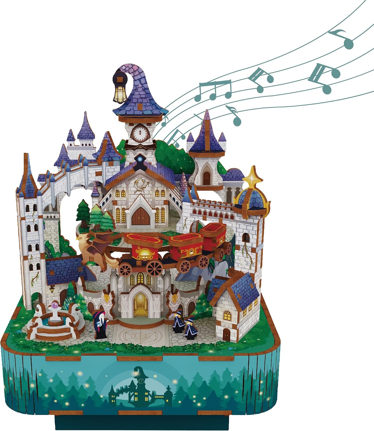 Detalle de Tonecheer Music Box Wooden Castle