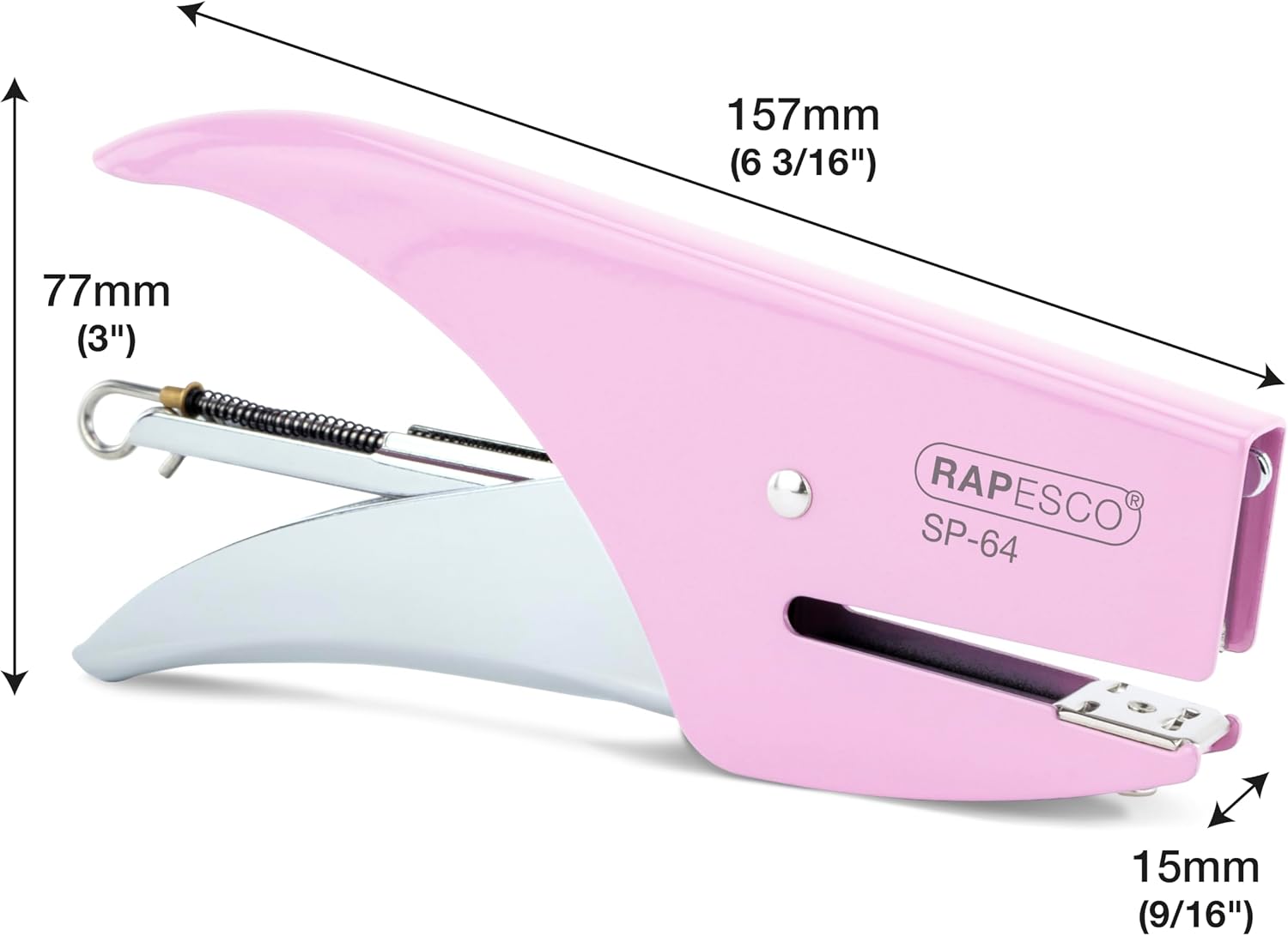 Thumbnail 5 de Rapesco 1377 SP-64 Cucitrice a pinza 12 fogli rosa