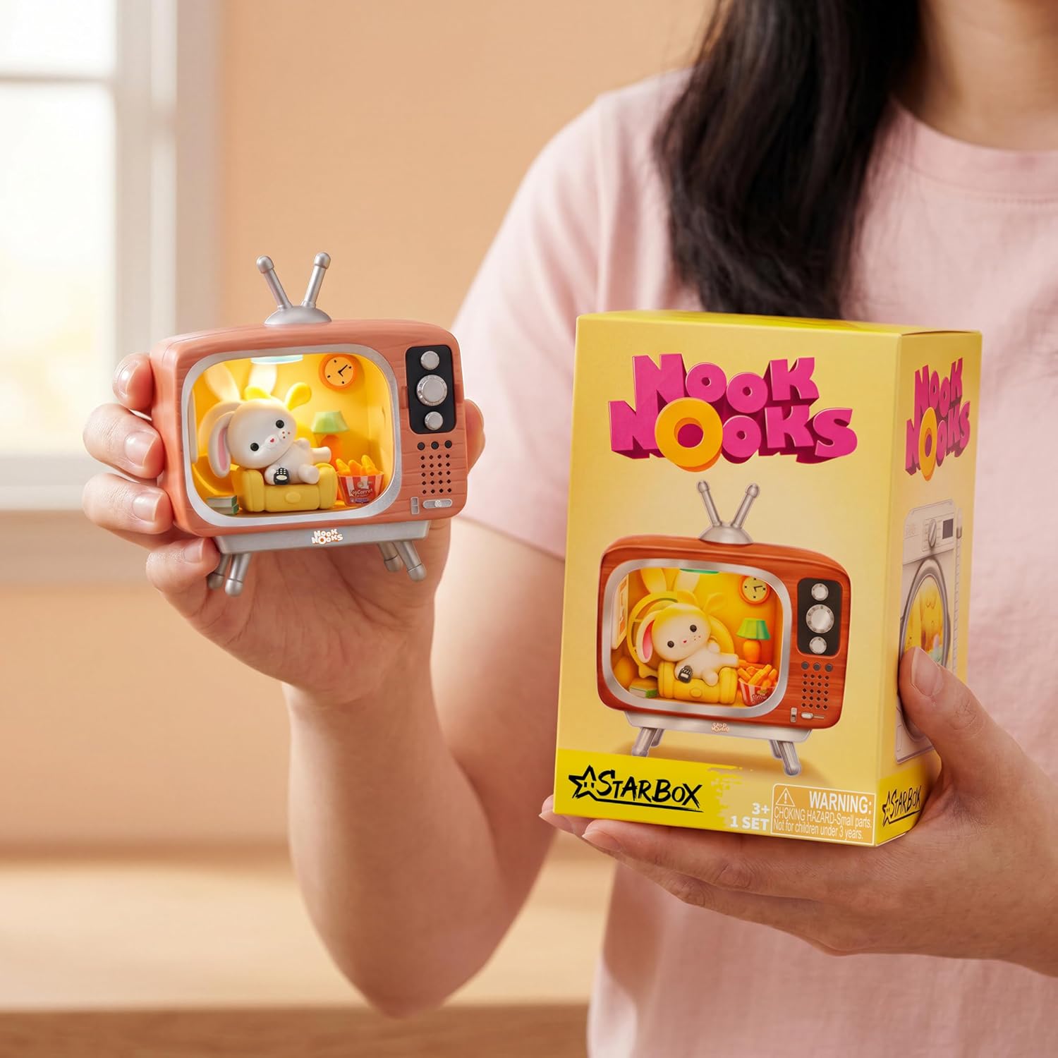 Thumbnail 5 de STARBOX 18101 Nook Nooks Series 1 blinddoos met verlichte dierenscène