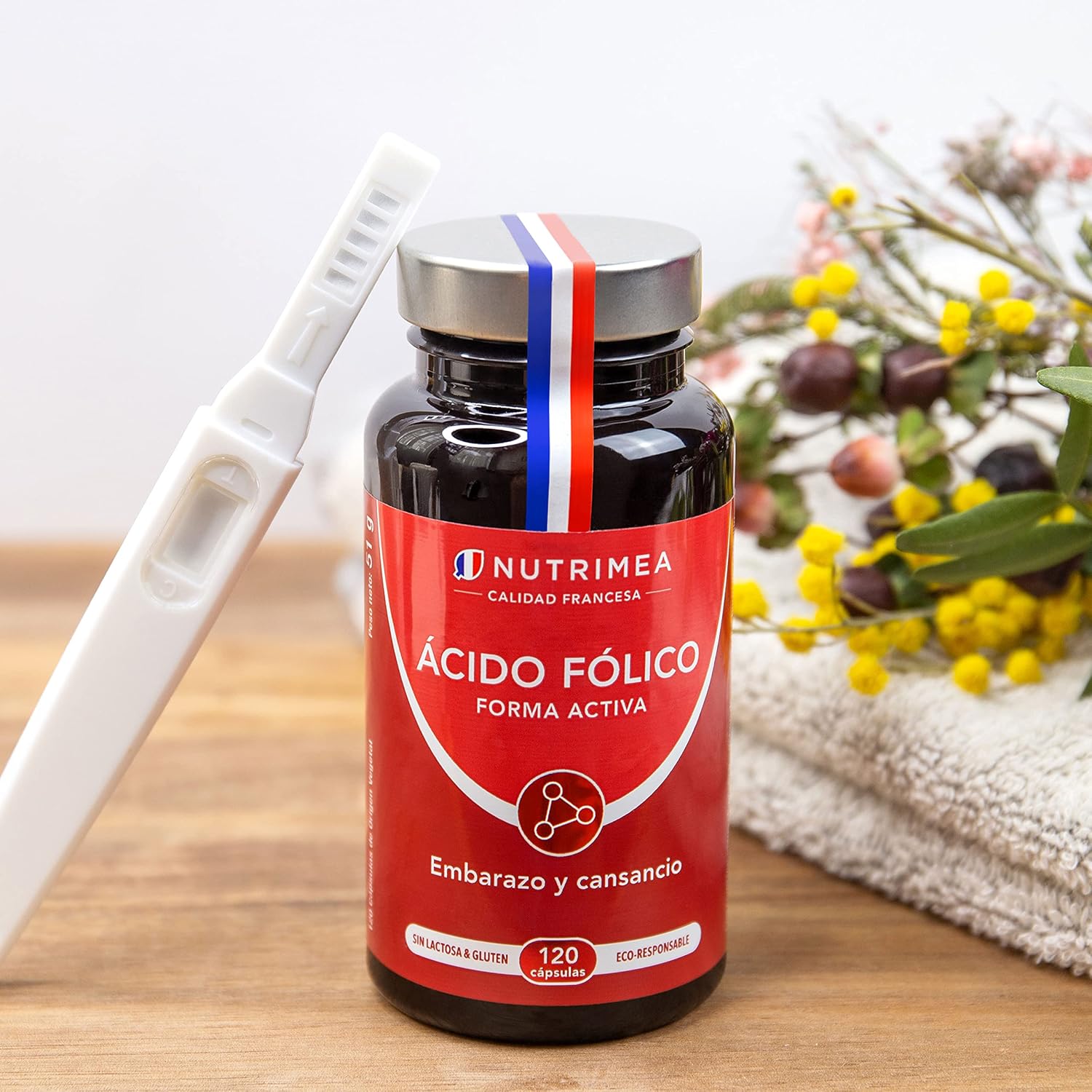 Thumbnail 4 de Ácido Fólico Vitamina B9 400µg 120 cápsulas veganas