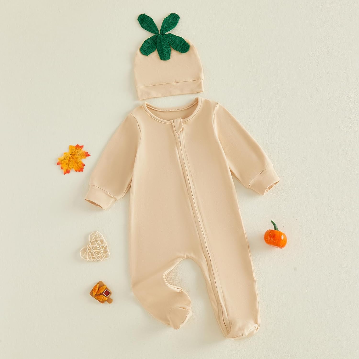 Detalle de Baby Footed Romper, Cotton Blend