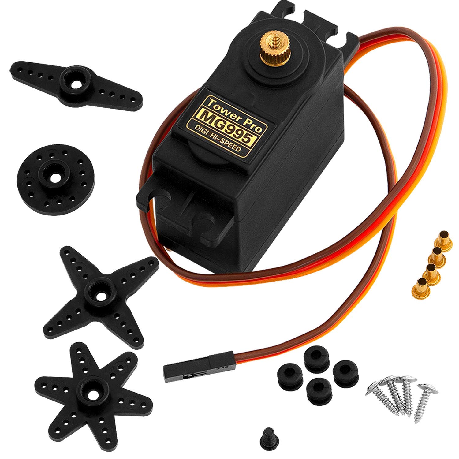 AZDelivery MG995 micro-servo numérique pour projets RC et robotique, compatible Arduino et Raspberry Pi