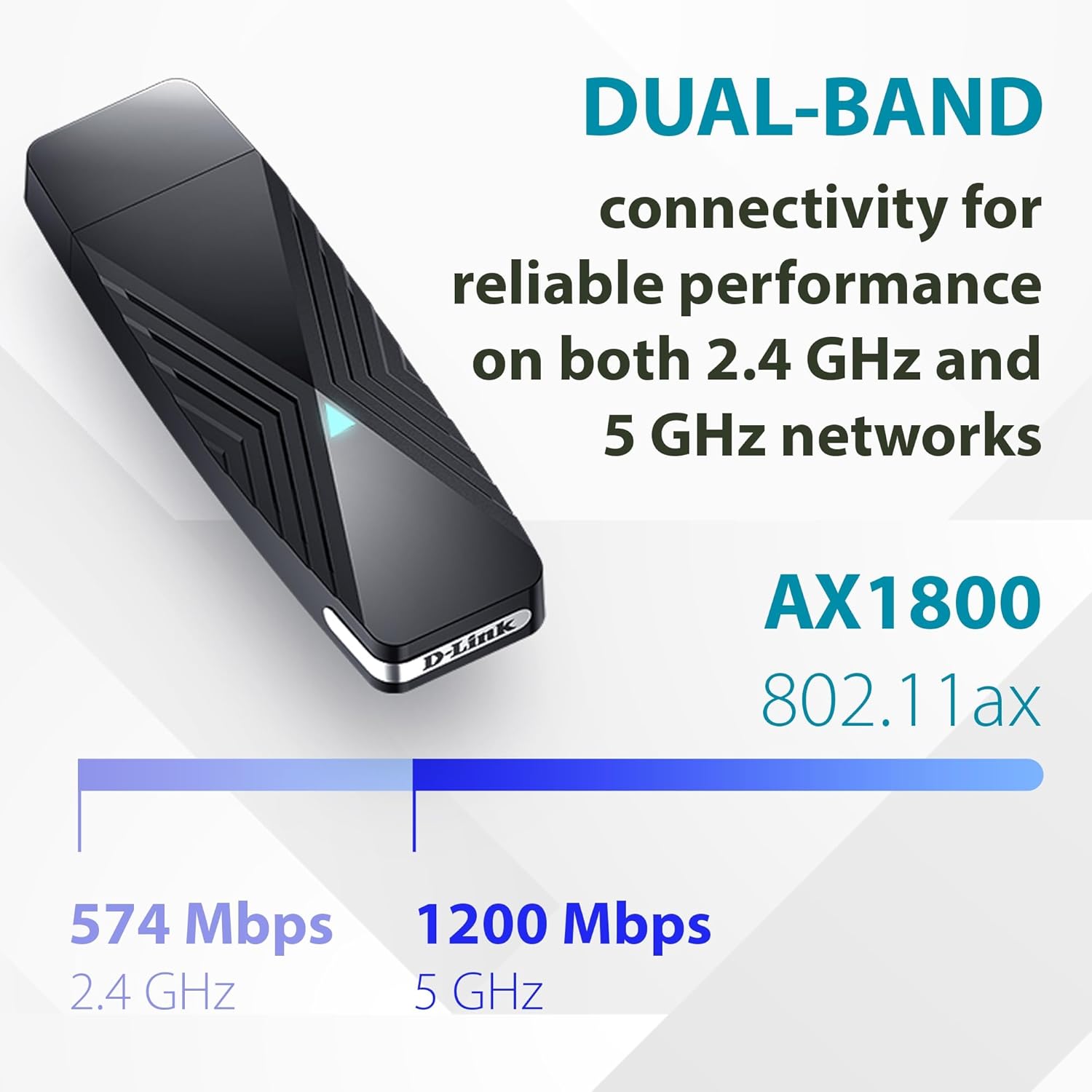 Thumbnail 3 de D-Link DWA-X1850 AX1800 USB Wi‑Fi 6 Adapter
