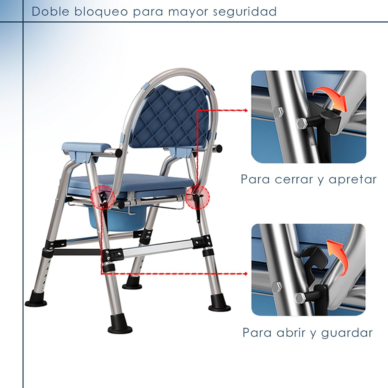 Thumbnail 6 de CYHWQ Silla de inodoro plegable