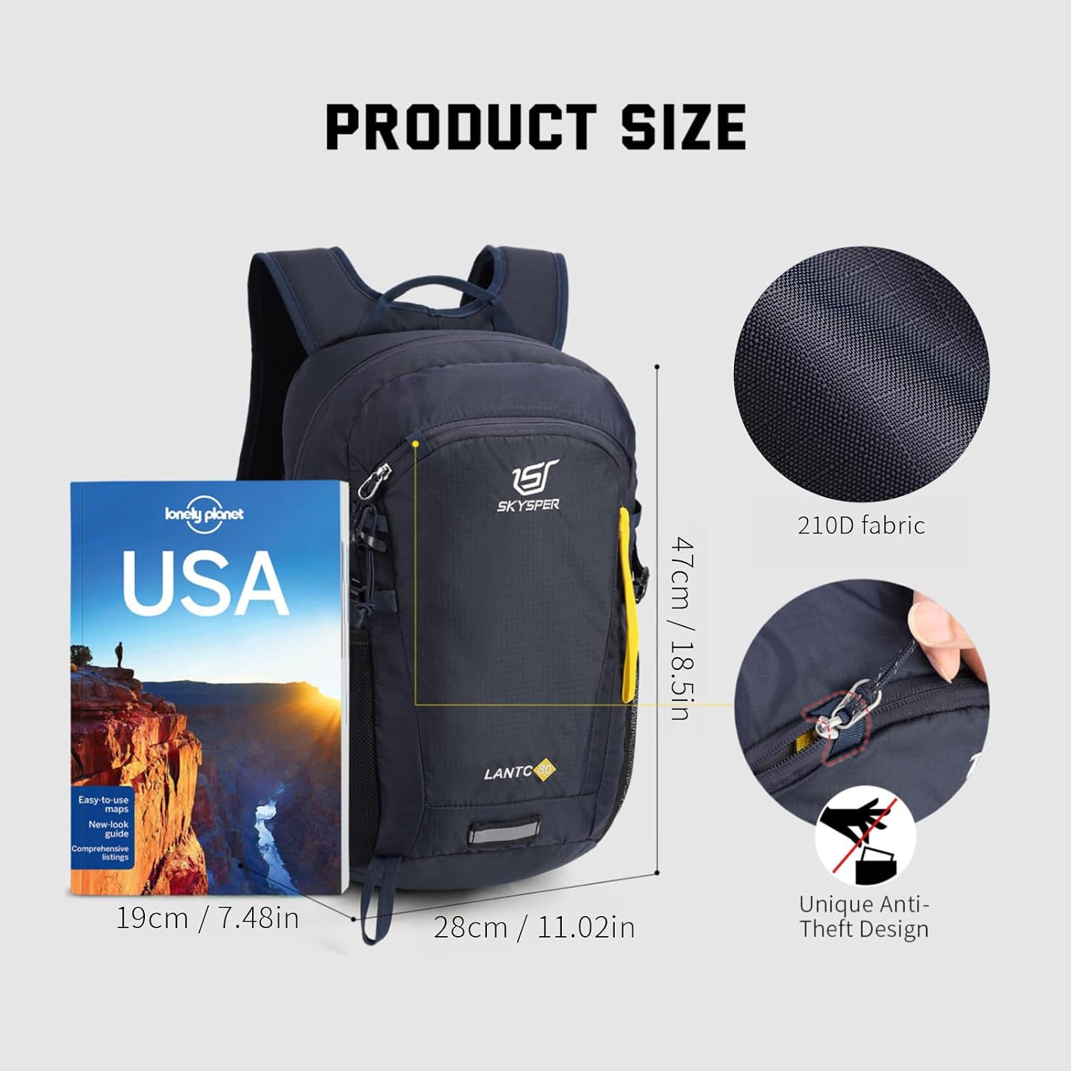 Detalle 2 de SKYSPER Small Hiking Backpack 30L