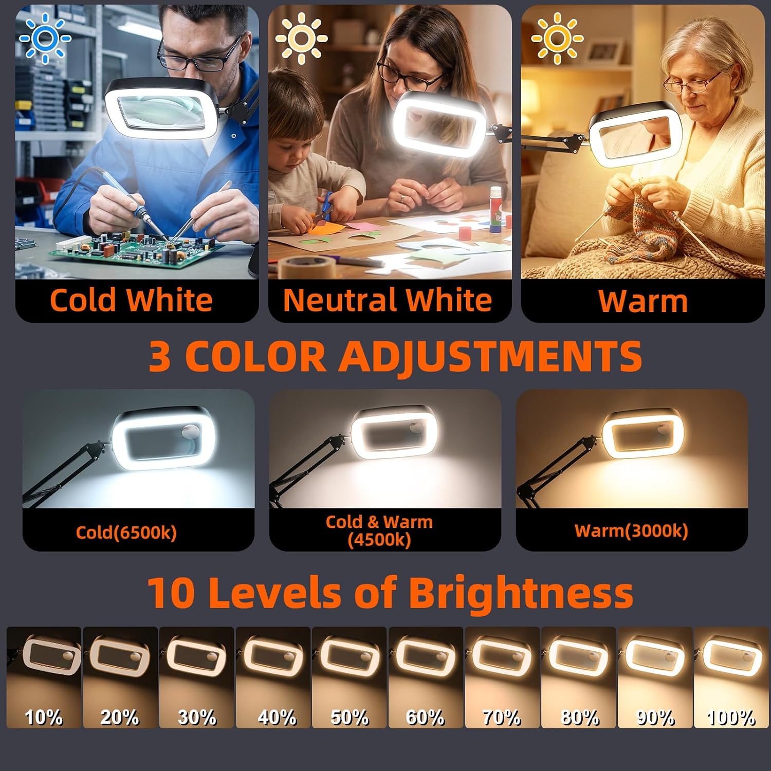 Thumbnail 6 de Lighted Floor Magnifier, 6-inch