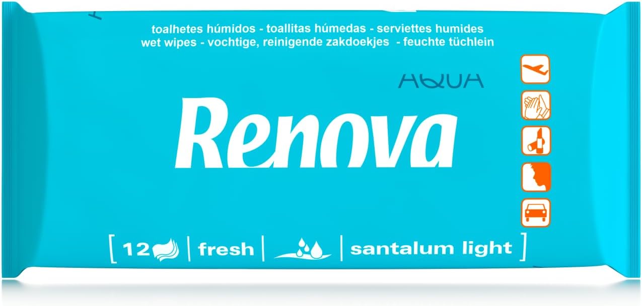 Detalle 2 de Renova Toallitas Húmedas Perfumadas - 12 Paquete 🧻