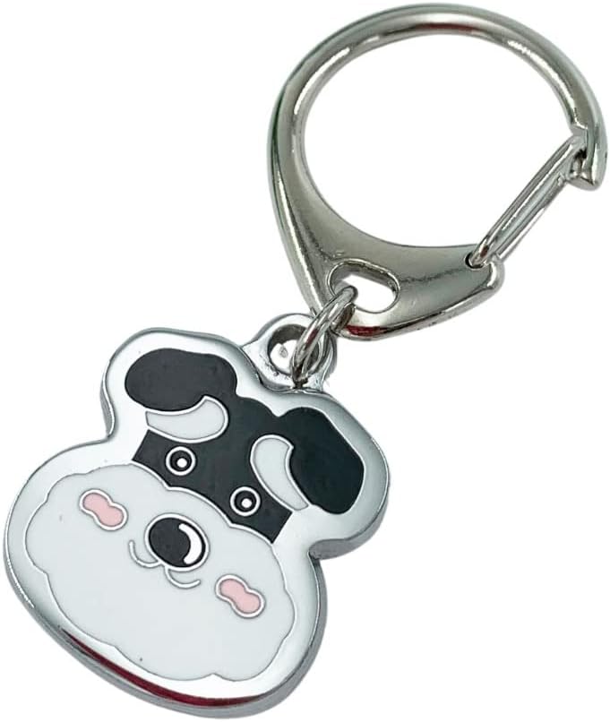 Blue Dream Island Schnauzer Dog ID Tag pendant key-ring keychain