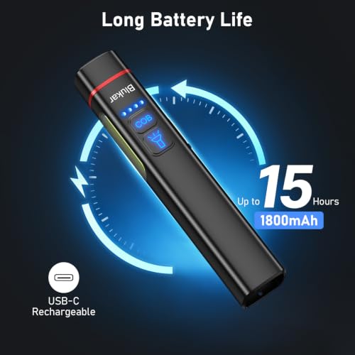 Detalle de Blukar 2026 Gen 2 Torch Rechargeable: Dual Light Sources with COB Side Light