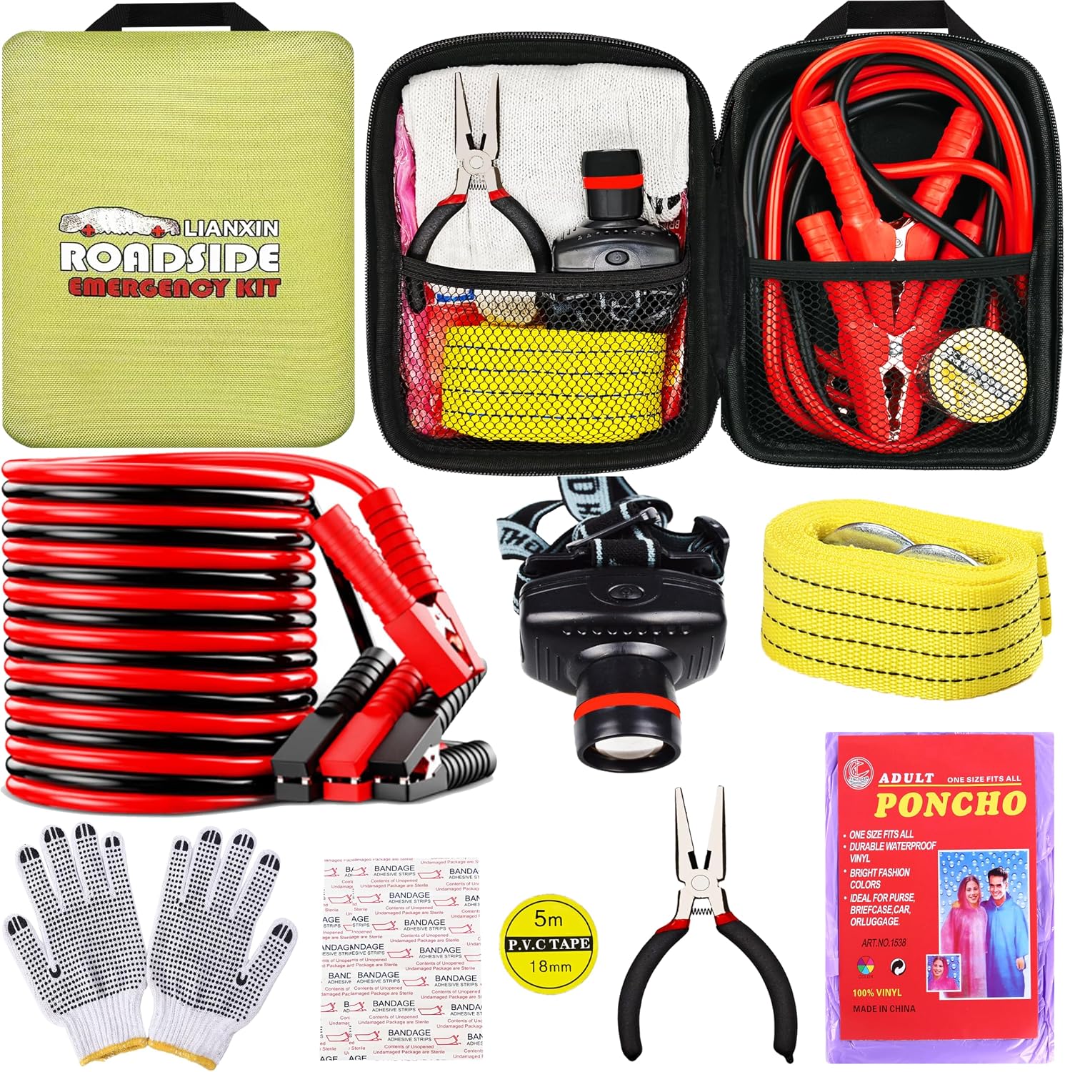 Detalle de Car Emergency Kit with Jumper Cables