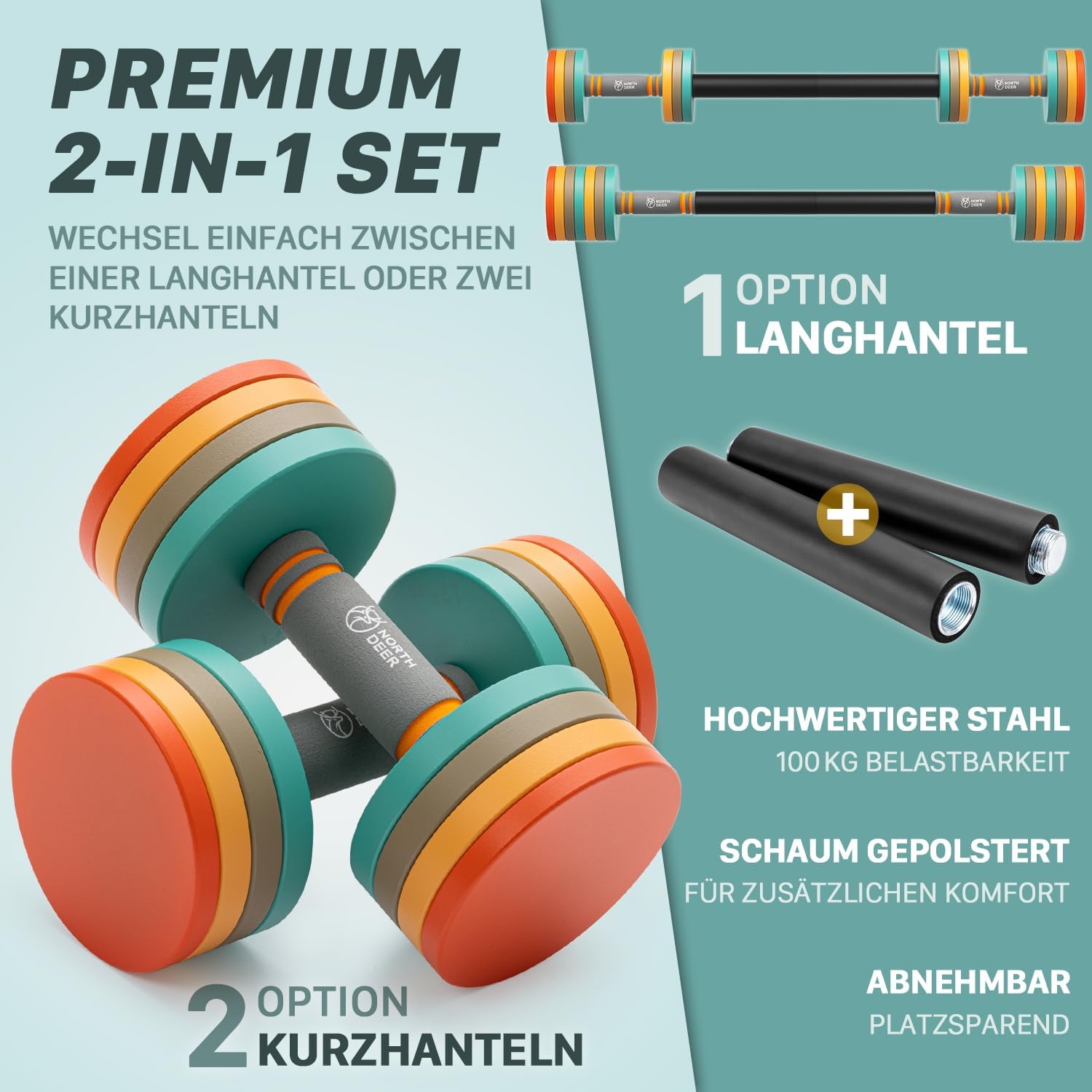 Thumbnail 1 de Northdeer 2in1 Set 10 kg verstellbar 🏋️♀