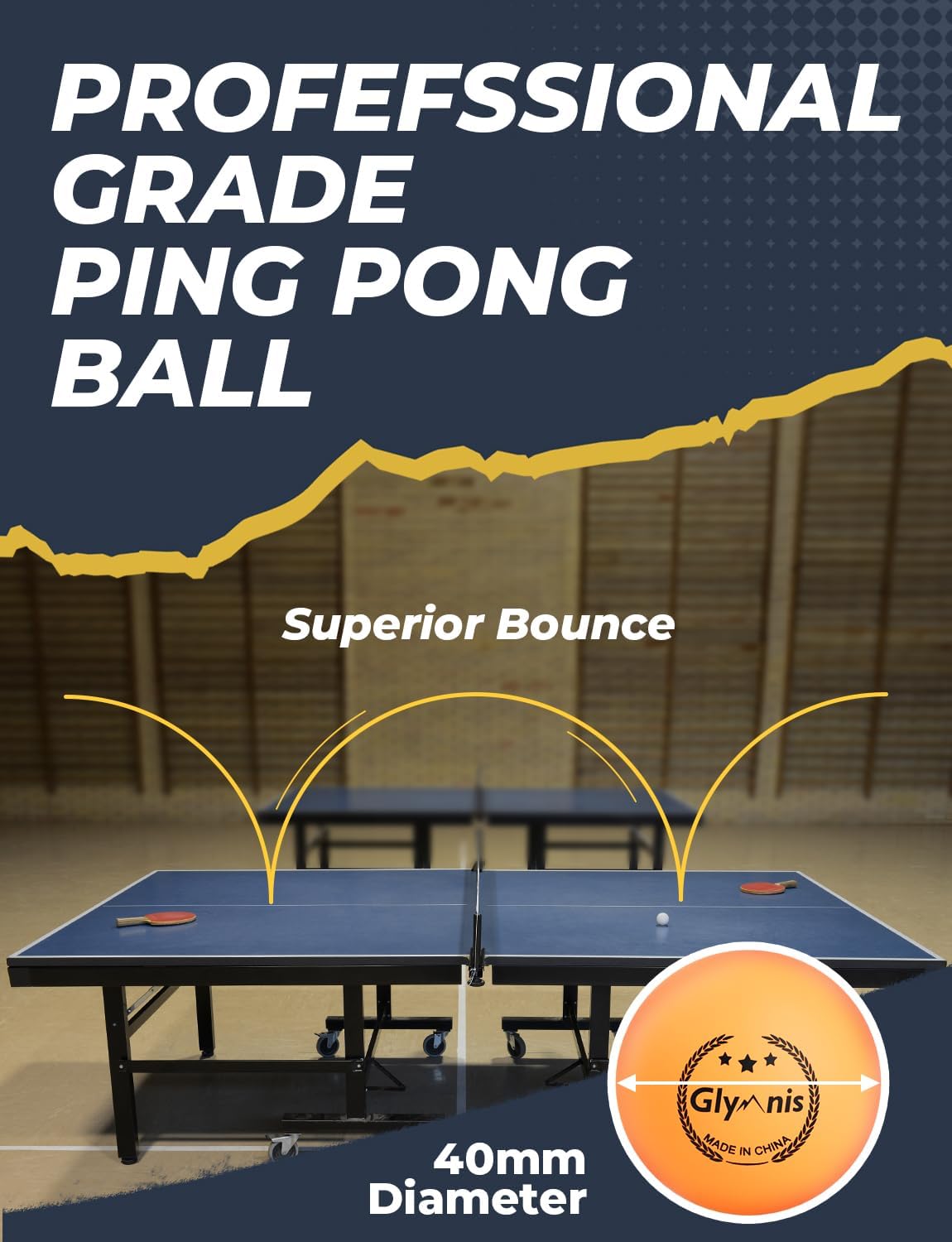 Thumbnail 4 de Glymnis Table Tennis Set 4-pack with 8 Balls