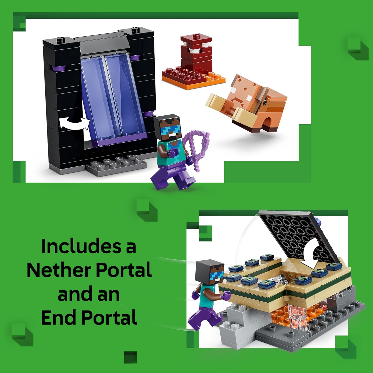 Thumbnail 6 de LEGO Minecraft 21584 portal journey set