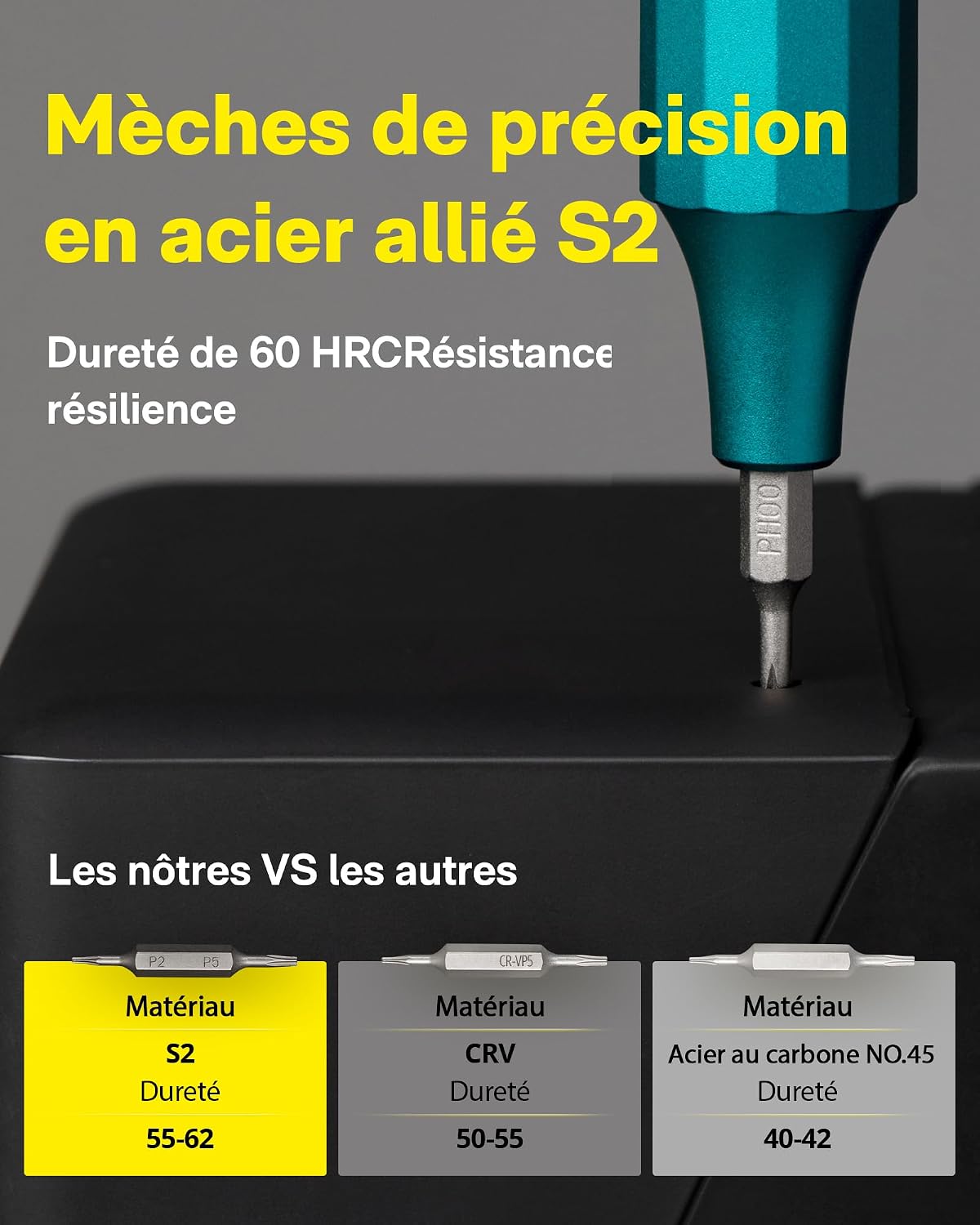 Detalle 2 de HOTO Kit tournevis 24 en 1 pour électronique
