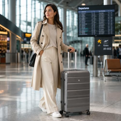 Thumbnail 7 de Aerolite Premium Large 28in 100L FlexShell Hard Shell 8 Wheel Suitcase