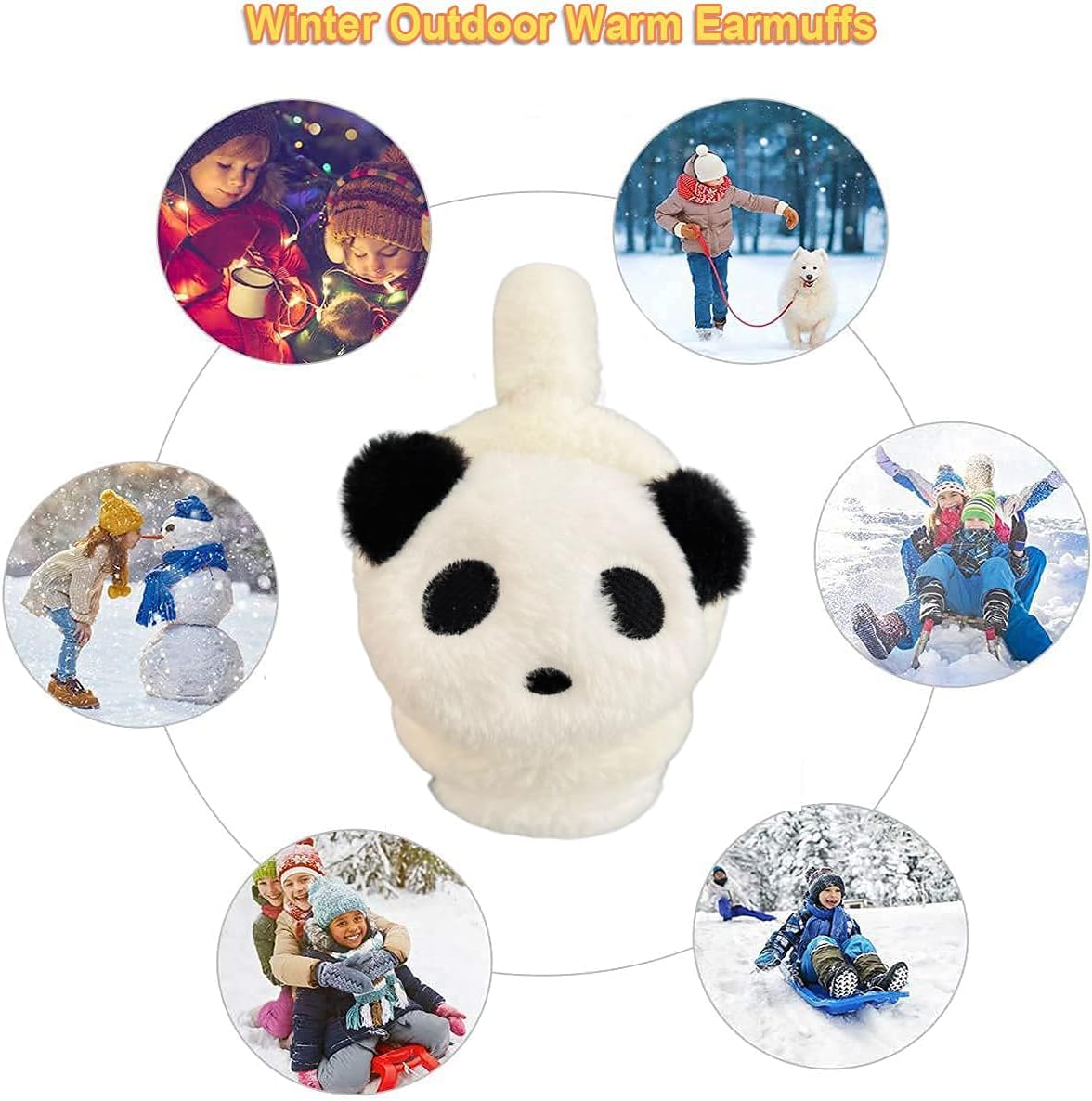 Detalle 2 de Kids panda earmuffs for 3+