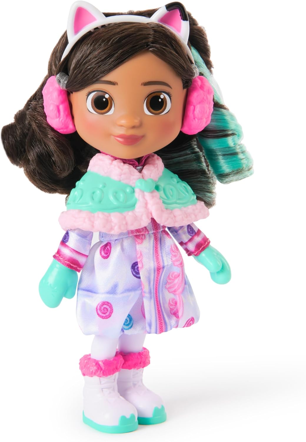 Detalle de DreamWorks Gabby’s Dollhouse: The Movie Sweetest Treat Gabby 15-cm Doll with Snow-Themed Gear & Accessories