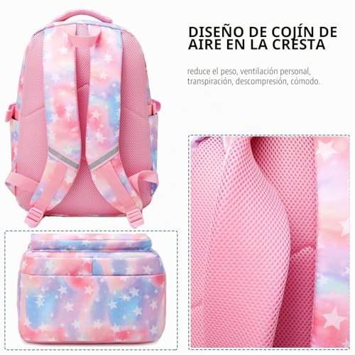 Thumbnail 4 de SIVENKE Juego de Mochila Escolar con Bolsa de Almuerzo y Estuche (3 piezas) – Estrella