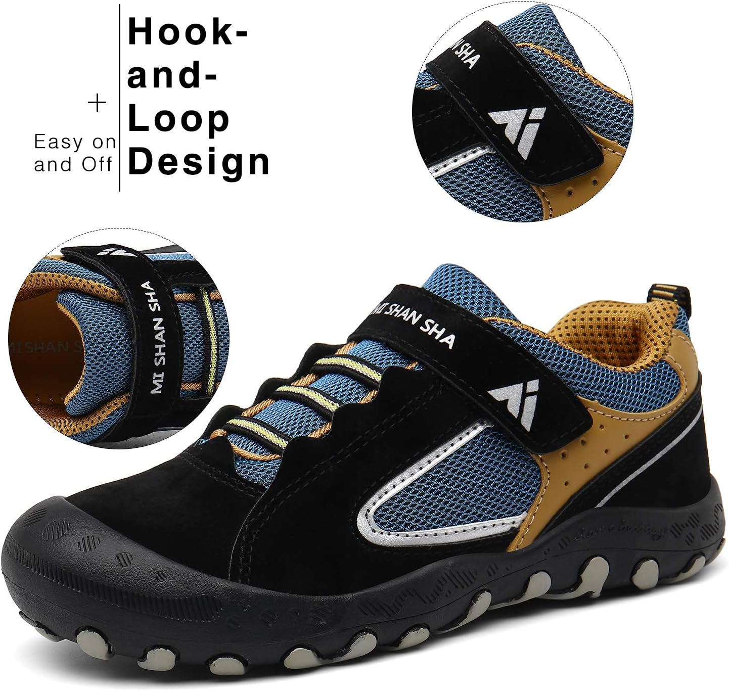 Thumbnail 4 de Mishansha Kids Hiking Boots for Toddlers & Little Kids — Water-Resistant, Non-Slip Outdoor Trekking Shoes