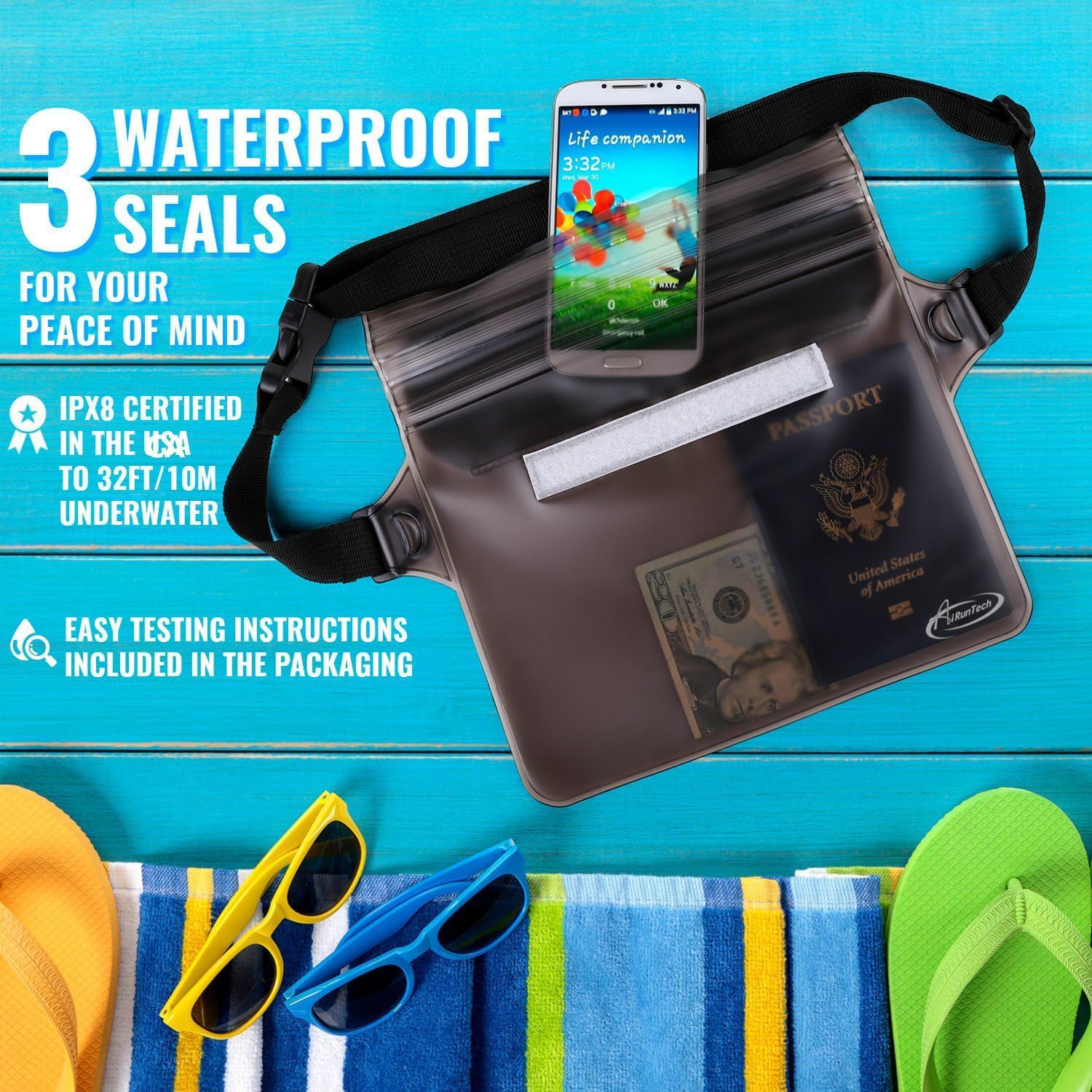 Thumbnail 3 de AiRunTech Waterproof Fanny Pack, 10m