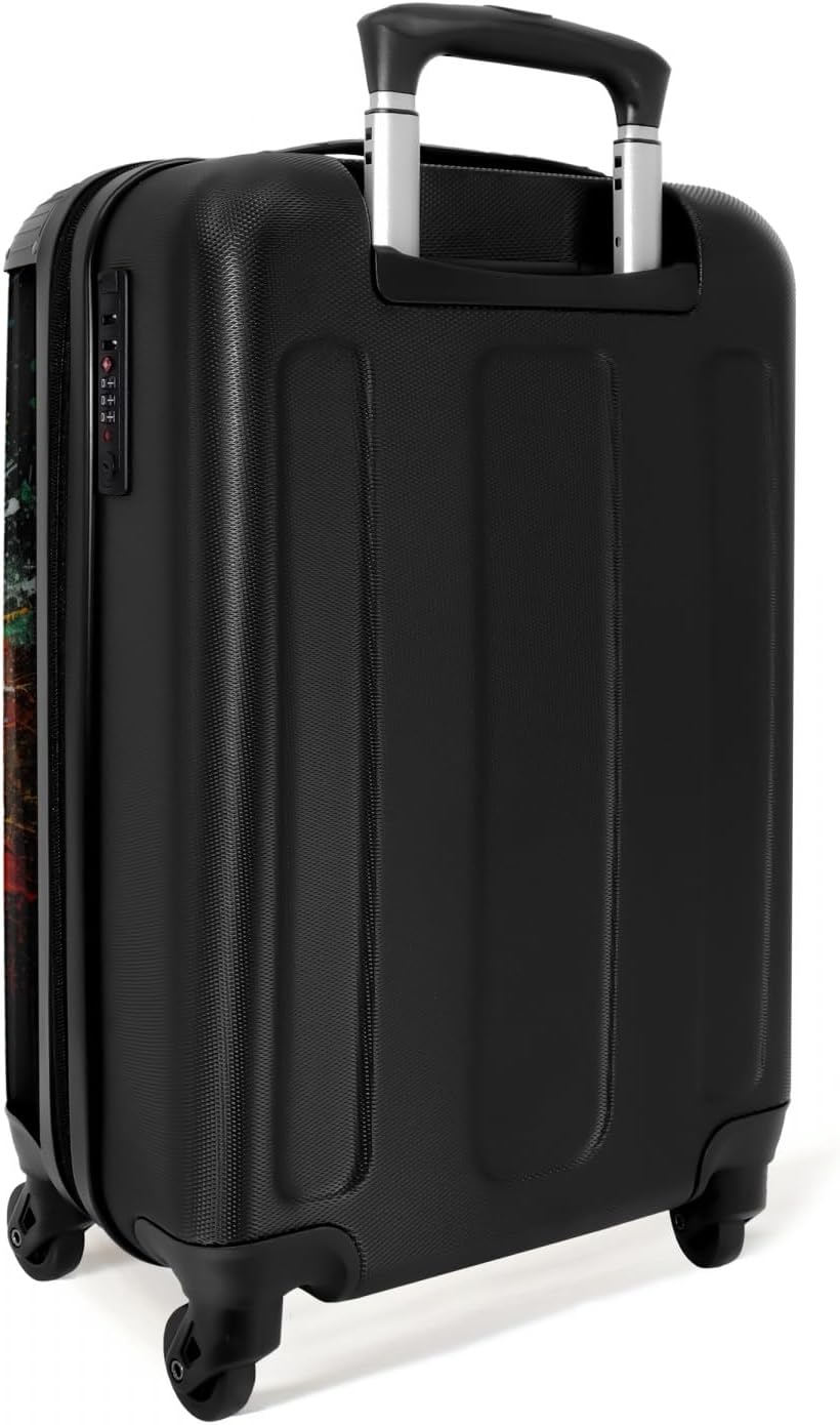 Detalle de NoBoringSuitcases.com Trolley Bagaglio a Mano 55x40x20 cm, 2,6 kg – Pallone da Calcio Multicolore